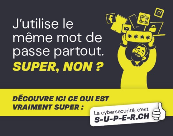 Le site Web de la campagne propose des conseils utiles pour renforcer sa propre protection contre les cyberrisques.  Illustration: dr