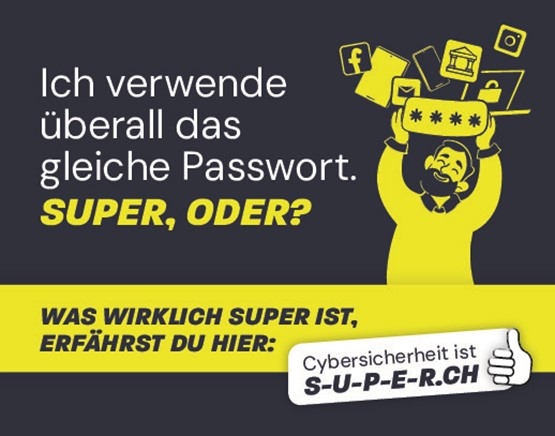 Die Kampagnenwebsite bietet hilfreiche Tipps, um die eigene Abwehr gegen Cyberrisiken zu stärken.  Illustration: zVg