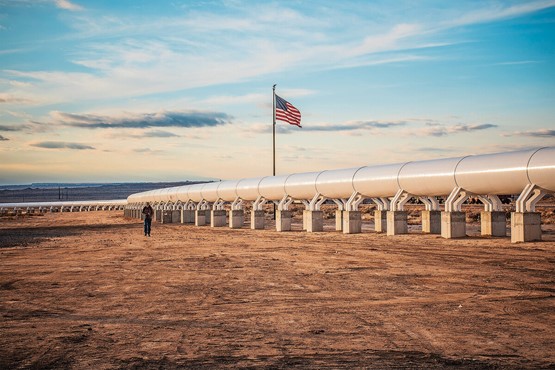 La piste située sur le site de Pueblo Plex dans le Colorado mesure 520 mètres de long. Elle sera agrandie avant d’accueillir la seconde capsule de cet Hyperloop helvético-américain. Photos: City of Pueblo
