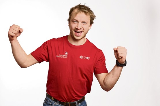 Kilian Moser ist bereit für seinen grossen Auftritt in Schanghai: Der Grindelwalder Elektroinstallateur vertritt die Schweiz an den WorldSkills 2026.  Bilder: SwissSkills/Stefan Wermuth
