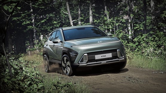 Die zweite Generation des Hyundai Kona kommt wieder mit Verbrenner, Hybrid oder Elektroantrieb.