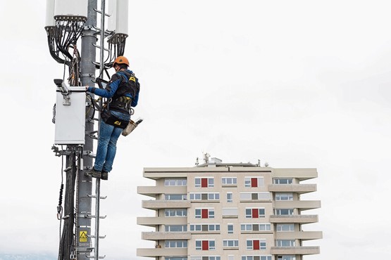 La 5G améliore nettement la transmission des données tout en diminuant le rayonnement.Photo: Keystone