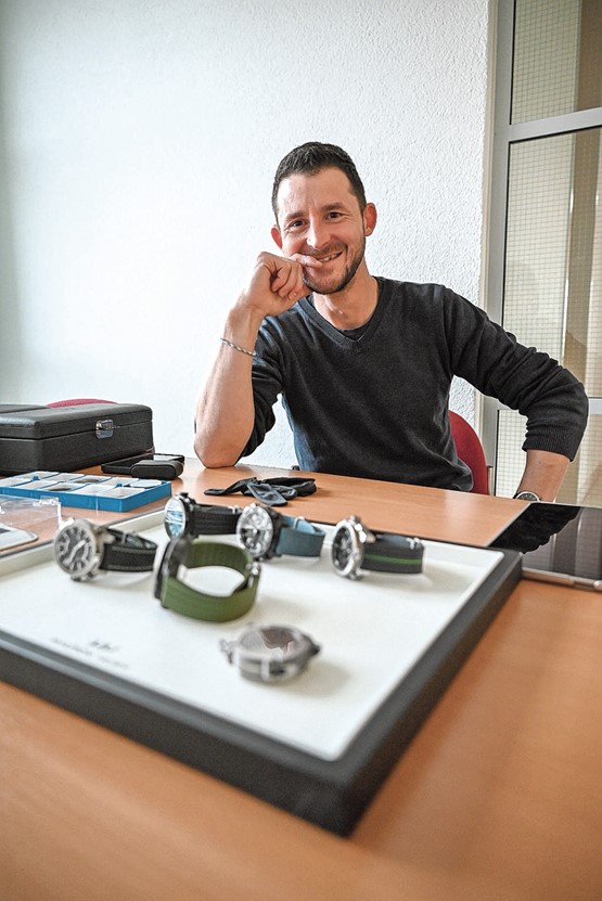 Christophe Musy a fait ses gammes dans le monde de la mécanique. Lui et son beau-père Éric Mauron ont mis au point une solution unique.Photos: FOG