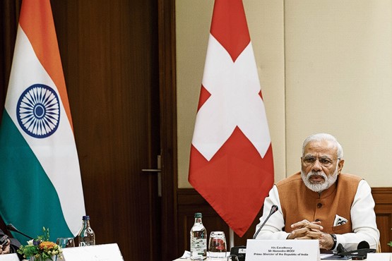 Die indische Regierung unter Premierminister Narendra Modi (hier vor einiger Zeit aufgenommen in Genf) ist vor allem an Investitionen interessiert. Bild: Keystone