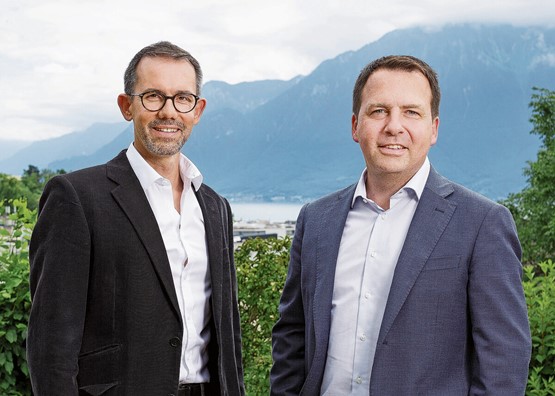 Stéphane Pommaz et Bernard Schmid. Ils s’engagent pour leur région, pour les entreprises et les collectivités publiques. «Tout le monde se connaît, c’est une force.»Photo: dr