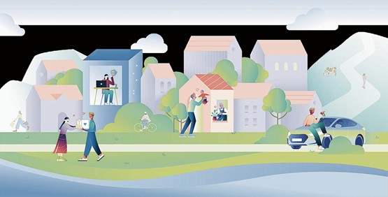 Un monde nouveau: SMG Swiss Marketplace Group gère toutes sortes de plateformes notamment dans l’immobilier et la mobilité. Sa position dominante lui permet d’imposer ses prix aux PME. Illustration: dr/SMG