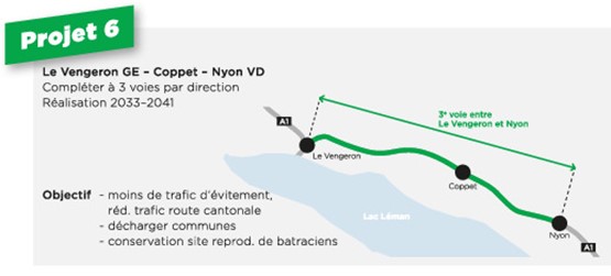 Une troisième voie sur les bords du Léman doit permettre de désengorger les communes et les routes cantonales. C’est urgent.