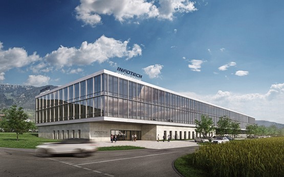 Bekenntnis zum Wirtschaftsplatz Schweiz: Die Solothurner Firma Infotech zieht nächstes Jahr nach Grenchen um.Bilder: zVg