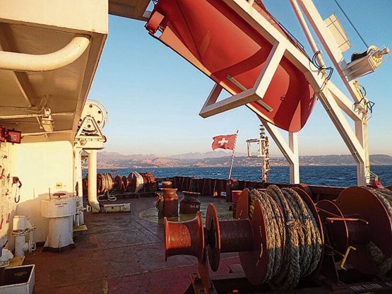 Des cinquante navires battant pavillon suisse en 2017...