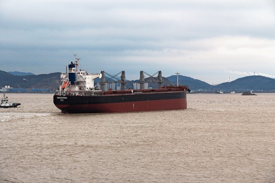 Le Vindonissa, bulk carrier (vraquier) construit en 2012. Photos: DFAE/dr