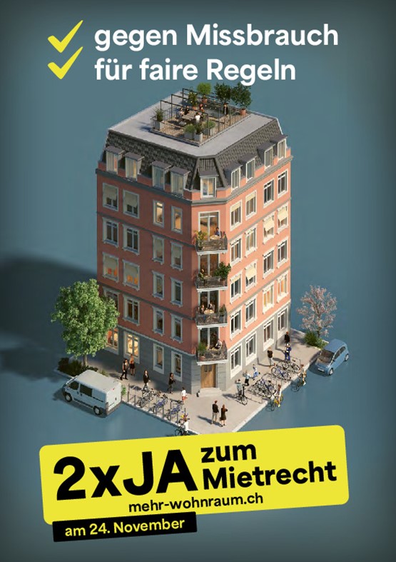 Aus Sicht der KMU macht ein doppeltes Ja zu den beiden Mietvorlagen am 24. November Sinn. Illustration: zVg