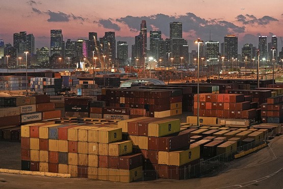 Höhere Zölle schaden dem Handel: Der PortMiami im Süden Floridas gehört zu den elf grössten Containerhäfen in den Vereinigten Staaten. Bild: Keystone