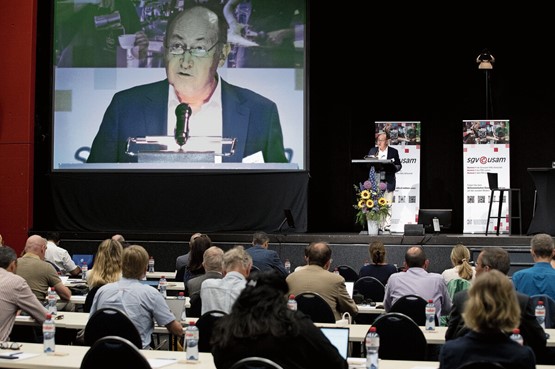 Une allocution d’ouverture prononcée par Pierre Daniel Senn, vice-président de l’usam.Photos: Iris Andermatt