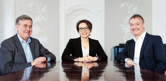 Zeitnah – individuell – persönlich: Das Konflikt-als-Chance -Team (v. l.): Thomas Arnold, Nicole Kapfhamer ­Pedrett und Martin Benz. Bild: zVg