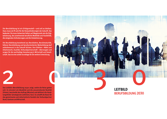 Viel Geld, schöne Berichte – und wenig Transparenz: das vom SBFI herausgegebene Leitbild «Berufsbildung 2030». BILD: ZVG