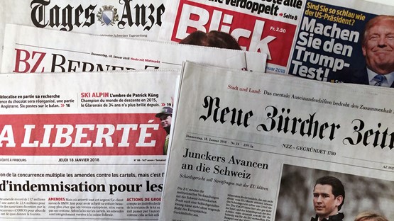 Heute schreitet die Medienkonzentration ungebremst fort und die Zahl namhafter Zeitungsverlage hat sich drastisch reduziert.  Dies auch deshalb, weil die SRG, mitunter finanziert durch die Milliarden aus der Mediensteuer, die Zeitungsverlage im Online-Bereich in Bedrängnis bringt.