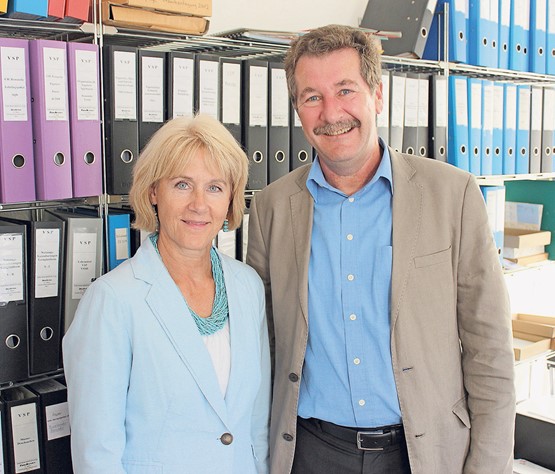 Regula und Christoph Meier betreuen auf der Geschäftsstelle des VSP mit grossem Engagement die Mitglieder.