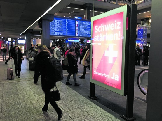 Noch ist der Zug nicht abgefahren: Am Wochenende zählt jede einzelne JA-Stimme,  wenn es um die für die Schweizer Wirtschaft so wichtige Steuerreform geht.BILD: CR