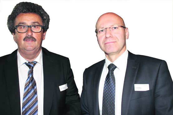 Hans Bangerter (Credit Suisse AG, l.) und Urs von Burg (AXA Leben AG)
